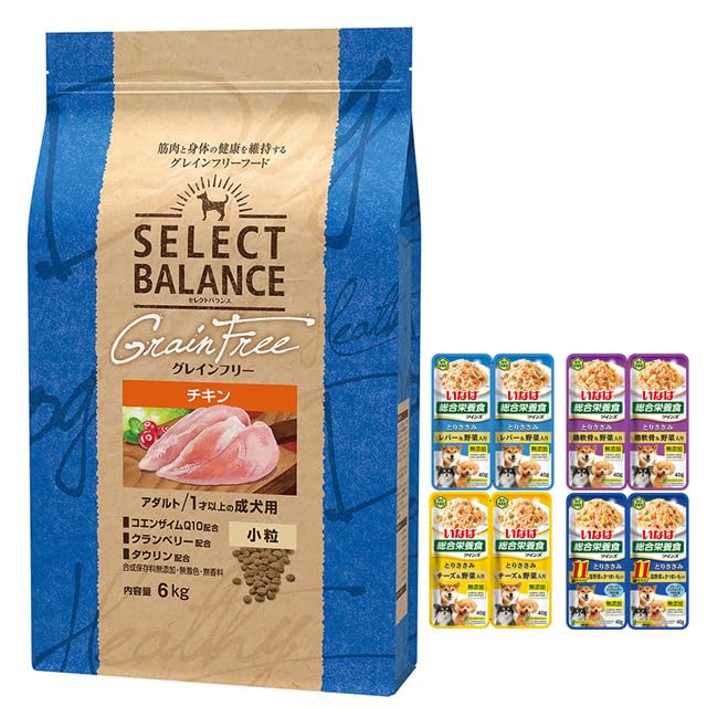 Amazon.co.jp: セレクト グレインフリー アダルト チキン 小粒 6kg【犬